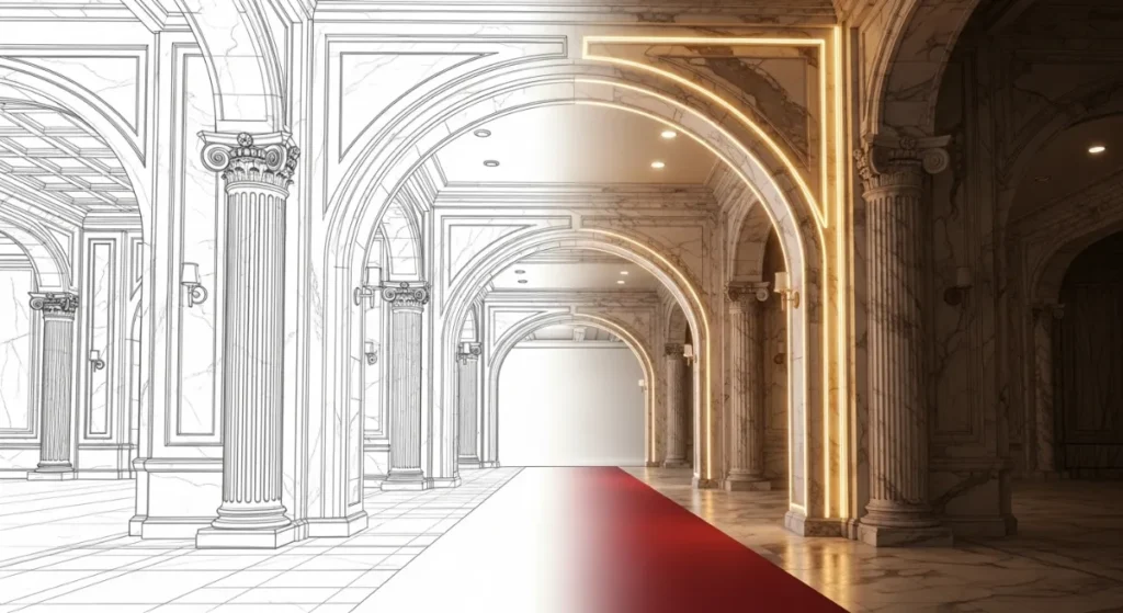 photorealistic luxury venue by rg creations nepal