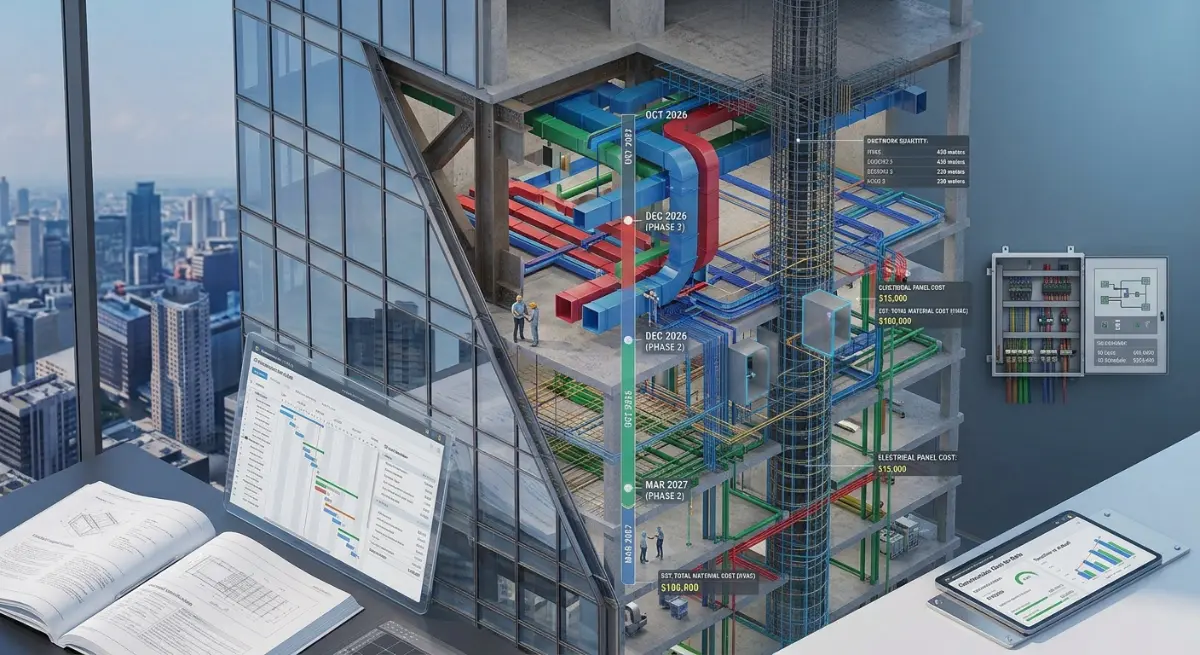 4D Scheduling and 5D Cost Estimation BIM